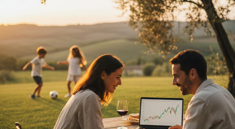 Vivere di Rendita con Figli