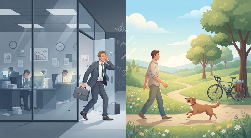 smettere di lavorare